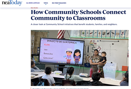 How community schools connect community to classrooms